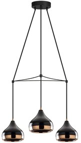 Φωτιστικό Οροφής Yildo 892OPV1759 Φ54x174cm 3xE27 40W Black-Copper Opviq