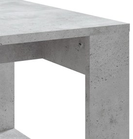 vidaXL Τραπεζάκι Σαλονιού Γκρι Σκυρ. 102 x 50 x 35 εκ. Επεξεργ. Ξύλο