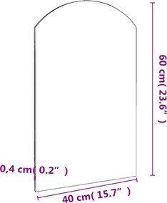 vidaXL Καθρέφτης 60 x 40 εκ. Γυάλινος