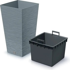 Γλάστρα - κασπώ FURU γκρι Y75,5x39,5x39,5εκ.