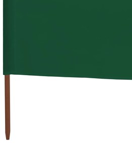 vidaXL Προστατευτικό Αέρα με 3 Πάνελ Πράσινο 400 x 160 εκ. Υφασμάτινο