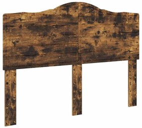 vidaXL Κεφαλάρι Καπνιστό Δρύς 140 cm Επεξεργασμένο ξύλο
