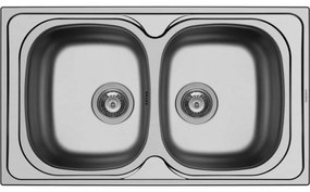 Pyramis Derby (86X50) 2B Νεροχύτης Ανοξείδωτος Διπλός (100185701)