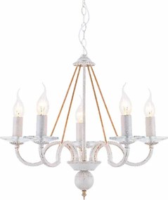 Πολυέλαιος Οροφής Aca Geisha DL9365PWG White/Antique Gold