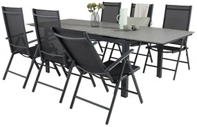 Σετ Τραπέζι και καρέκλες Dallas 2335, Polyξύλο, Ύφασμα, Μέταλλο | Epipla1.gr