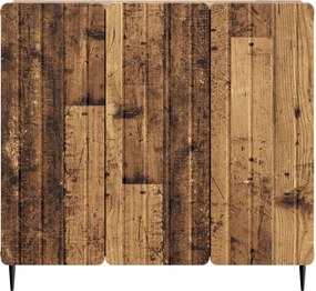 vidaXL Πλαϊνό γραφείο Παλαιωμένο ξύλο 89 x 34,5 x 82 εκ.