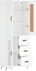 vidaXL Ντουλάπι Λευκό 69,5x34x180 εκ. από Επεξεργασμένο Ξύλο