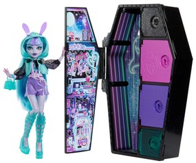 Κούκλα Monster High HNF82 Skulltimate Secrets Neon Frights Twyla Purple-Multi Mattel