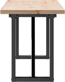 vidaXL Τραπεζάκι Σαλονιού Πλαίσιο Ο Μασίφ Πεύκο/Ατσάλι