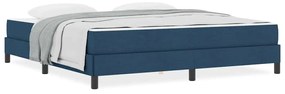 vidaXL Κρεβάτι με ελατήρια με στρώμα Μπλε 180 x 200 cm ύφασμα