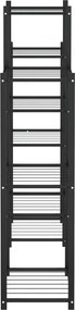 vidaXL Βάση Λουλουδιών Μαύρη 83 x 25 x 100 εκ. Σιδερένια