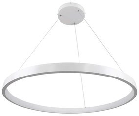 Φωτιστικό Οροφής Nemesis 61162 Led 67W Φ80cm White GloboStar Μέταλλο