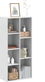 vidaXL Βιβλιοθήκη Λευκή 50x25x105 εκ. από Επεξεργασμένο Ξύλο