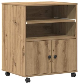vidaXL Σταντ Εκτυπωτή artisan δρυς 60 x 48 x 74 εκ. Επεξεργασμένο ξύλο