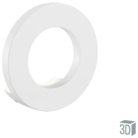 Απλίκα Ø16,6 εκ. 7watt  led 3000K 595lm Ανθυγρή IP54  Επίτοιχη  Λευκό Αλουμίνιο Viokef Santorini Round 4158400