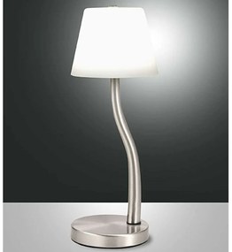 Φωτιστικό Επιτραπέζιο Ibla 3703-30-178 Φ12x32,5cm Dim Led 750lm 9W Nickel Fabas Luce