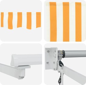 vidaXL Ηλεκτρικό Αναδιπλούμενο Σκίαστρο 3,5 x 2,5 μ