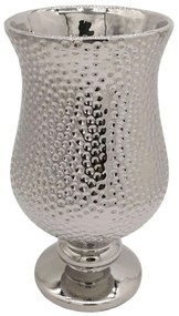 Βάζο Σφυρήλατο 15-00-23729 16x28,2cm Silver Marhome Ceramic