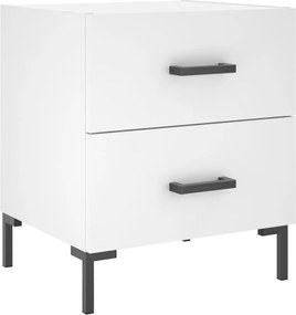 vidaXL Κομοδίνο Λευκό 40 x 35 x 47,5 εκ. από Επεξεργασμένο Ξύλο
