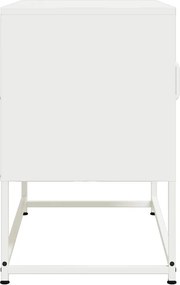 vidaXL Έπιπλο Τηλεόρασης Λευκό 68x39x60,5 εκ. από Χάλυβα