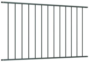 vidaXL Πάνελ Περίφραξης Ατσάλι με Ηλεκτροστατική Βαφή 1,63x0,75 μ. Ανθρακί