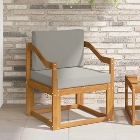 vidaXL Εξωτερικός καναπές Στερεό Ξύλο Ακακίας και Πολυεστέρ