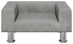 vidaXL Καναπές Παιδικός Ανοιχτό Γκρι 50 x 40 x 26,5 εκ. από Βελούδο