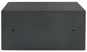 vidaXL Ψηφιακό Ασφαλές Σκούρο γκρι 42 x 37 x 20 εκ. Ατσάλι