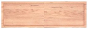 vidaXL Ράφι Τοίχου Ανοιχτό Καφέ 160x50x(2-4)εκ. Επεξ. Μασίφ Ξύλο Δρυός
