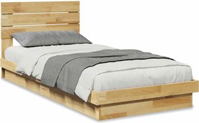 vidaXL Πλαίσιο κρεβατιού με κεφαλάρι χωρίς στρώμα 100x200 cm