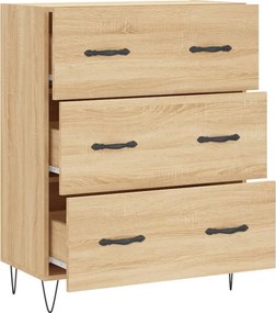 vidaXL Ντουλάπι Sonoma Δρυς 69,5 x 34 x 90 εκ. από Επεξεργασμένο Ξύλο