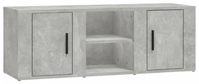 vidaXL Έπιπλο Τηλεόρασης Γκρι Σκυρ. 100x31,5x35 εκ. Επεξ. Ξύλο