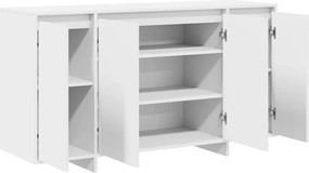 vidaXL Πλαϊνό γραφείο Λευκό 135 x 41 x 75 εκ Επεξεργασμένο ξύλο