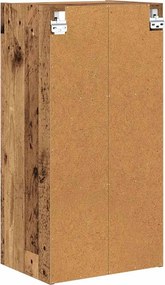 vidaXL Κρεμαστό ντουλάπι Παλιό ξύλο 40 x 29,5 x 80 εκ.