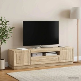vidaXL Ντουλάπα LED Τηλεόρασης Sonoma Δρυς Επεξεργασμένο Ξύλο