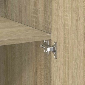vidaXL Ντουλάπι Sonoma Δρυς 70x42,5x185 εκ. από Επεξεργασμένο Ξύλο