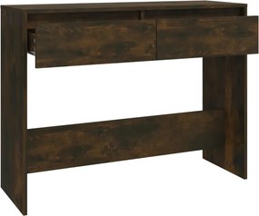 vidaXL Τραπέζι Κονσόλα Καπνιστή Δρυς 100x35x76,5 εκ. Επεξ. Ξύλο