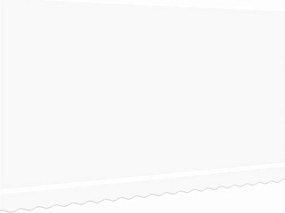 vidaXL Ύφασμα αντικατάστασης τέντας Λευκό 380 x 195 εκ. Πολυεστέρας