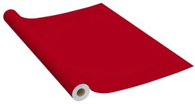 Μεμβράνη Αυτοκόλλητη για Έπιπλα Κόκκινη 500 x 90 εκ. από PVC - Κόκκινο