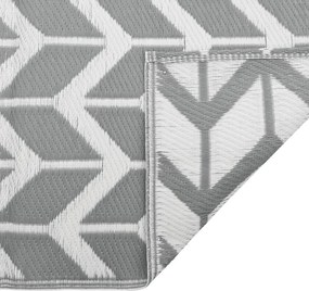 vidaXL Χαλί εξωτερικού χώρου ARAKIL γκρι 120x180 cm PP