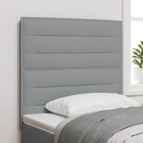 vidaXL LED Κεφαλάρι Γραμμές Σχεδίαση Ανοιχτό Γκρι 80 εκ Ταπετσαρία