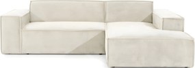 Γωνιακός καναπές Fubu-Εκρού-Δεξιά