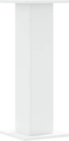 vidaXL Βάσεις Φυτών 2 τεμ. Λευκές 30x30x80 εκ. από Επεξεργασμένο Ξύλο