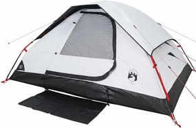 vidaXL Σκηνή Οικογενειακή 6 Ατόμων Αδιάβροχη Λευκή Ύφασμα Συσκότισης