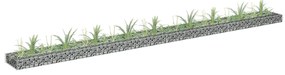 vidaXL Συρματοκιβώτιο-Γλάστρα Υπερυψωμένη 360x30x10 εκ. Γαλβ. Χάλυβας