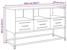 ΈΠΙΠΛΟ ΤΗΛΕΟΡΑΣΗΣ ΜΑΥΡΟ 100,5X39X60,5 ΕΚ. ΑΤΣΑΛΙΝΟ 846542