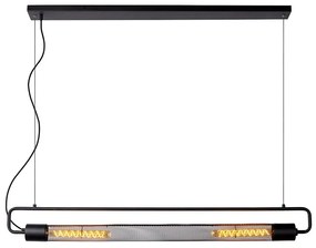 Φωτιστικό Κρεμαστό Lucide 05433-02-30 CALIXT Μαύρο Ματ (Black Mat)