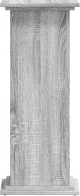 vidaXL Βάσεις Φυτών Γκρι Sonoma 33x33x80 εκ. Επεξεργασμένο Ξύλο