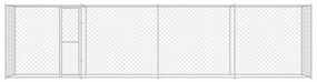 vidaXL Κλουβί σκύλου Ασημί 800 x 200 x 256 εκ. Επικαλυμμένος Χάλυβας