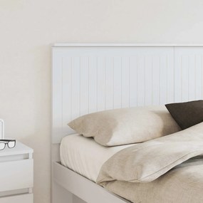vidaXL Κεφαλάρι με κεφαλάρι Λευκό 160 cm Επεξεργασμένο ξύλο